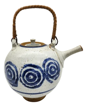 vintage studio pottery tea pot