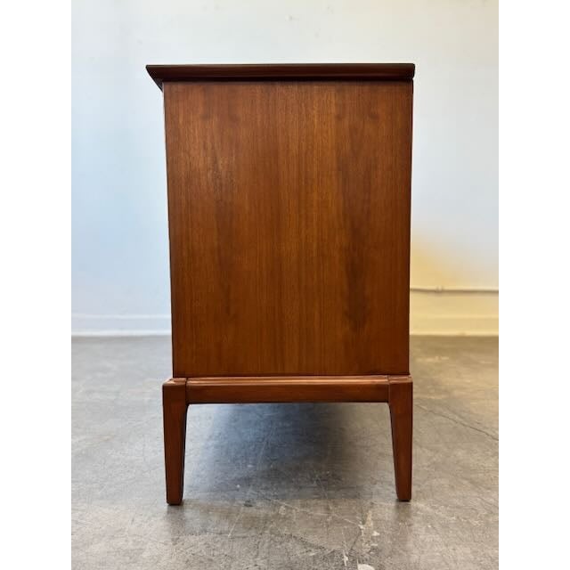 1960's 12 Drawer Walnut Dresser For Sale - Image 9 of 12