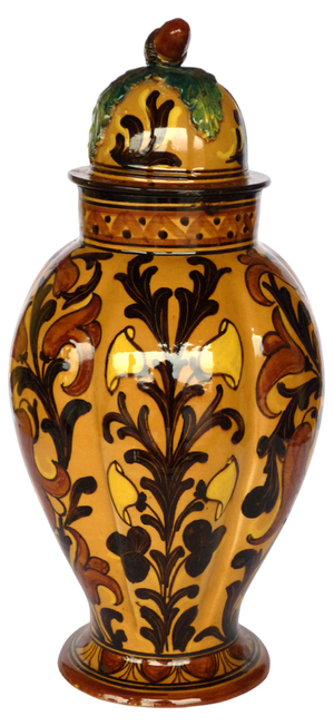 Ceramic Potiche Vase, Albisola, Italy, 1920s