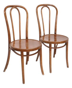 Early 20th Century Pr. Vienna Secessionist Bentwood Cafe Bistro Chairs by Thonet