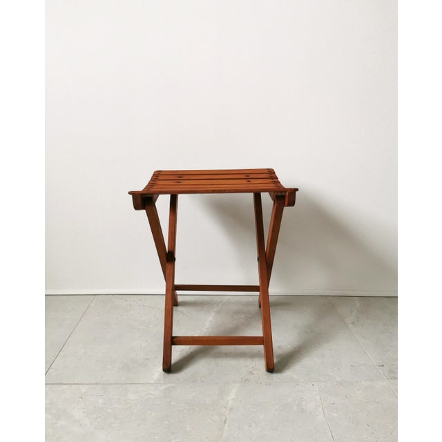 Mid-Century Modern Belgian Foldable Stool, 1950s For Sale - Image 6 of 10