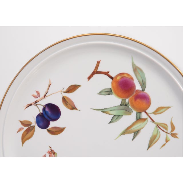 Royal Worcester EveshamFine Porcelain Charger Platter Display 13" Plate England 1961 For Sale In Philadelphia - Image 6 of 10