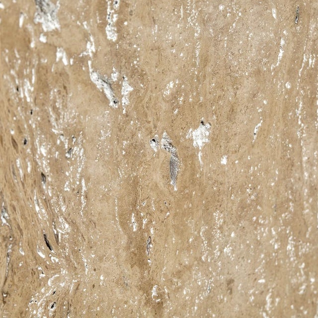 Gianna Side Table in Travertine by Marmo Lusso For Sale - Image 4 of 5