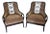 Pair Vintage Lexington Tommy Bahama Coastal Bamboo Rattan Brown Lounge Chairs For Sale