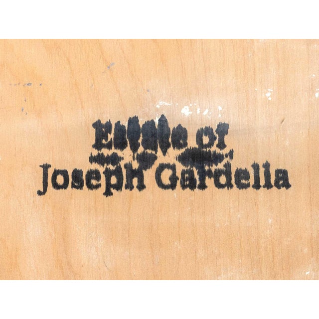 Wood Joseph Gardella Abstraction in Green, 1978 For Sale - Image 7 of 7
