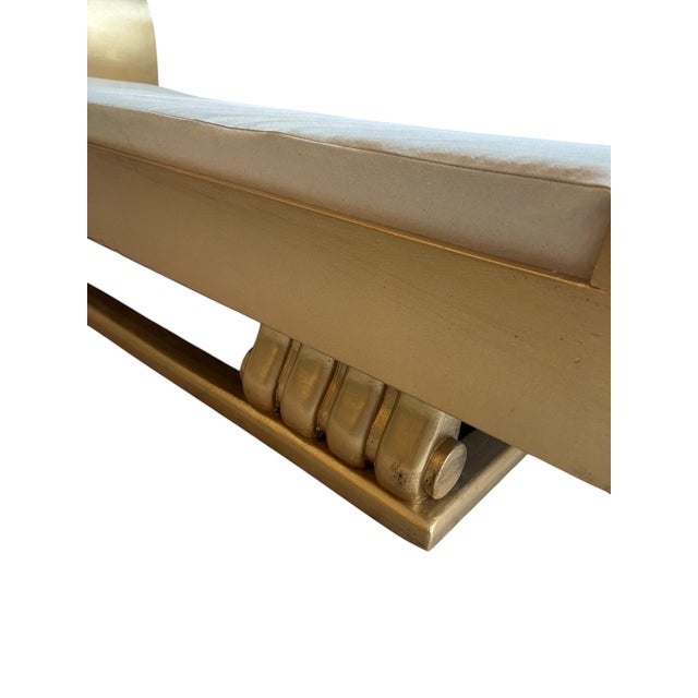 1950s Gold Egyptian Daybed For Sale - Image 4 of 6