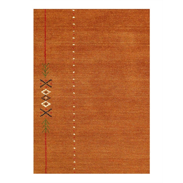 Gabbeh Rugs feature hand-spun wool in both the pile and foundation. These rugs are characterized by their abstract designs...