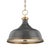 Transitional Hudson Valley Lighting Mark D. Sikes Metal No.1 3-Light Pendant For Sale - Image 3 of 3