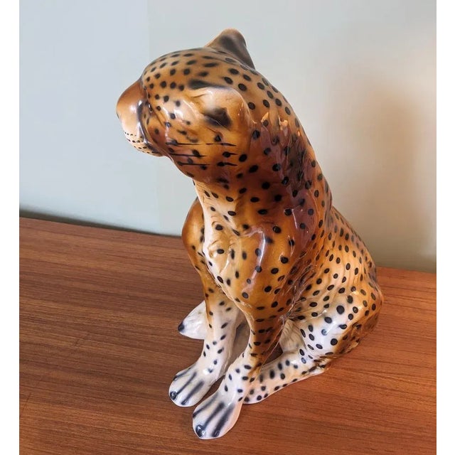 Ceramic Vintage Ceramic Leopard, Italy, 1960s For Sale - Image 7 of 8
