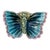 Rare Majolica Butterfly Butter Pat Fives Lille Circa 1900 For Sale