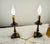 Traditional Pair Small Early 20th Century Brass Candlestick Lamps For Sale - Image 3 of 5