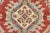 Kazak Rug 8'3'' X 9'10'' Red Wool Geometric Hand-Knotted Oriental Carpet For Sale - Image 9 of 12