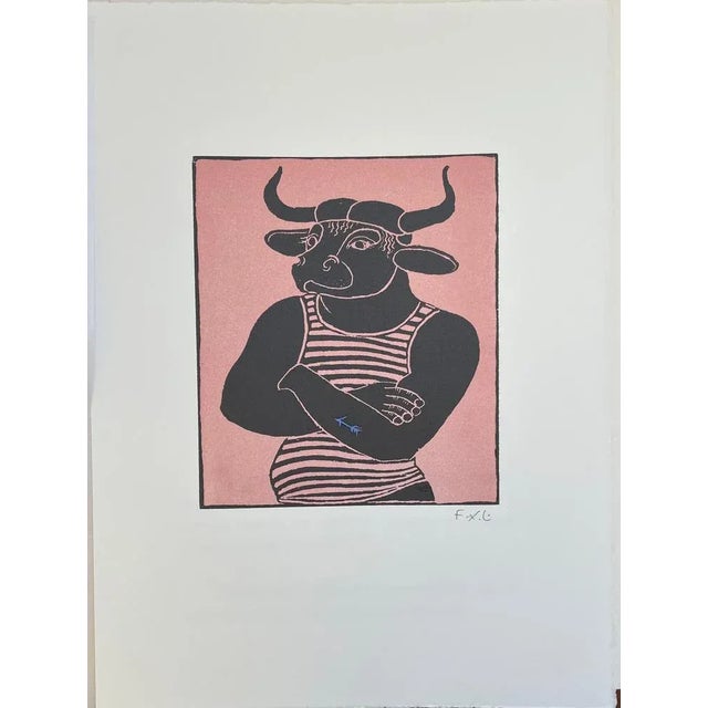 François-Xavier Lalanne (1927-2008) Minotaure, 2005 Techniques : aquatint and soft varnish on paper, hand signed in pencil...