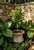Vintage Faux-Stone Chipped Resin Garden Planter For Sale - Image 9 of 12