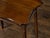 English Oak Side Table with Lift Top, Carved Serpentine Front and Fluted Legs For Sale - Image 4 of 12