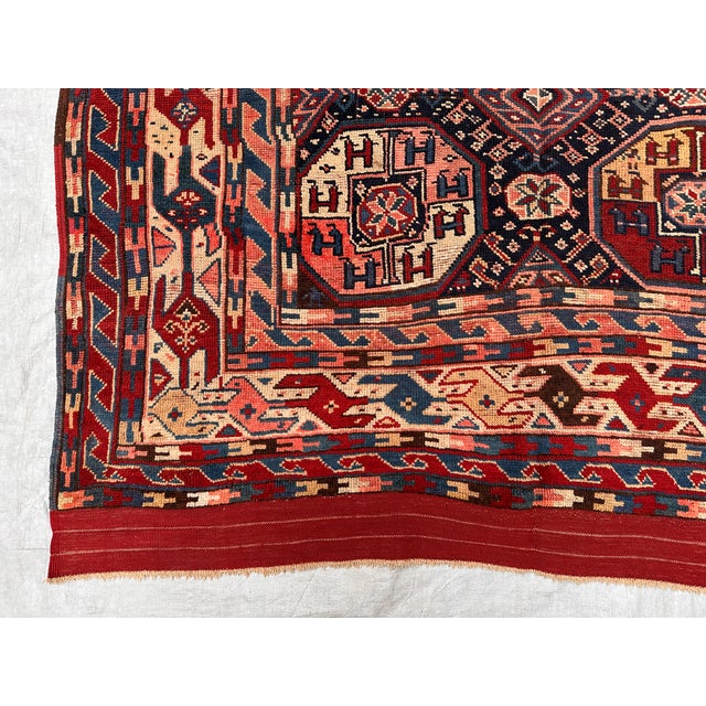 Tribal Antique Caucasian Shirvan Hand-Knotted Wool Rug - 11'2" X 5'2" For Sale - Image 3 of 14
