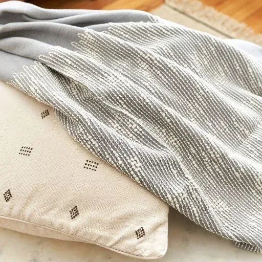 White Nira White Handloom Pillow For Sale - Image 8 of 10