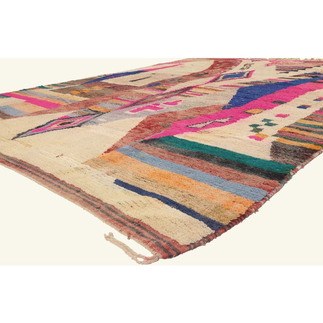 22104 Contemporary Boujad Moroccan Rug, 09'10 x 12'11. The Chromatic Reverie: A Modern Boujad Moroccan Masterpiece of...
