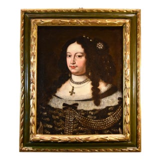 Jan Van Gelder, Portrait of Duchess Vittoria Farnese d'Este, 1670, Oil on Canvas, Framed For Sale