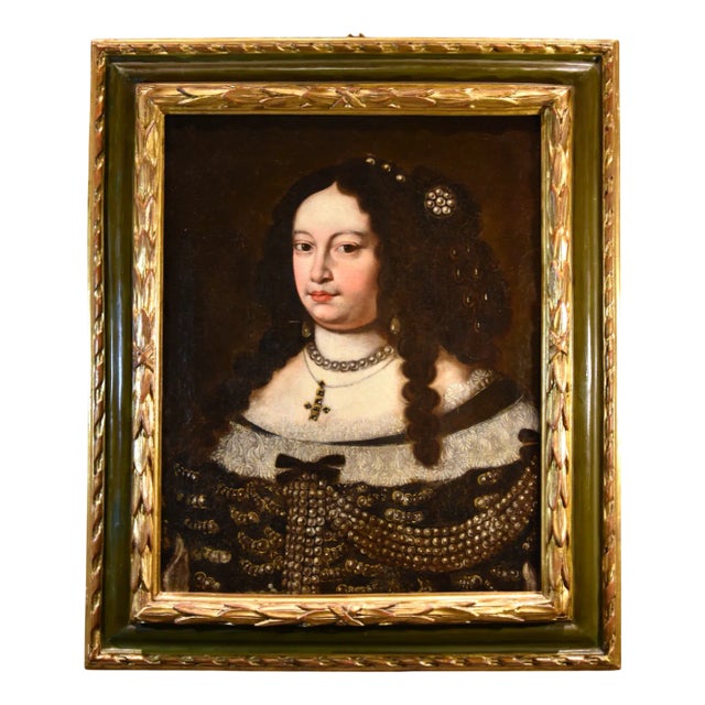Jan Van Gelder, Portrait of Duchess Vittoria Farnese d'Este, 1670, Oil on Canvas, Framed For Sale