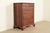 L. & J.G. Stickley, Inc. Stickley American Colonial Solid Cherry Wood Highboy Dresser | Circa 1950s For Sale - Image 4 of 13