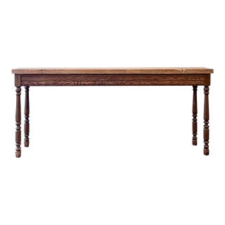 Reclaimed Pine Console Table For Sale