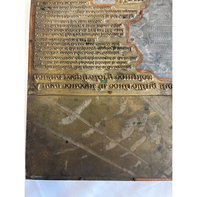 Mid-Century Modern Antique Advertising Letterpress Printing Plates Mounted on Wood Blocks – Pair For Sale - Image 3 of 11