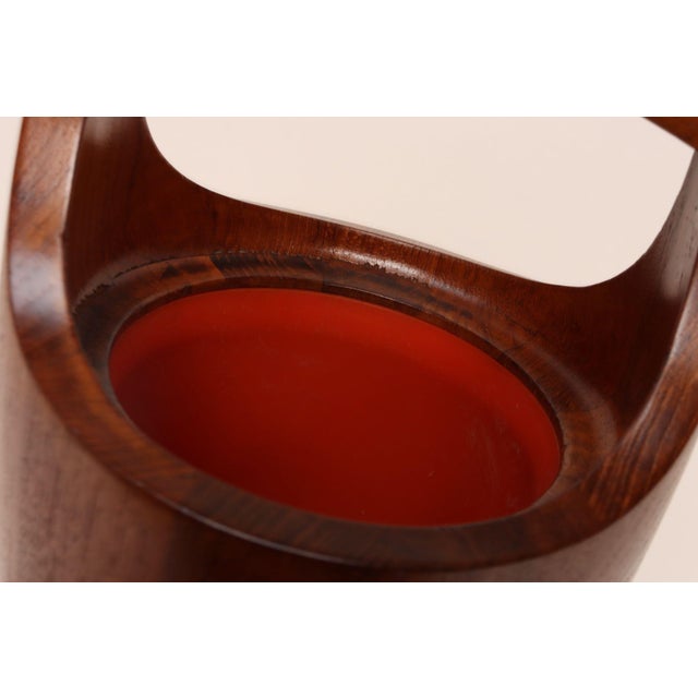 Danish Modern Staved Teak "Congo" Ice Bucket by Jens Quistgaard for Dansk For Sale - Image 17 of 18