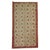 Vintage Turkish Konya rug with repeating floral motif design in raspberry tones on a brown ground. Date found on end...
