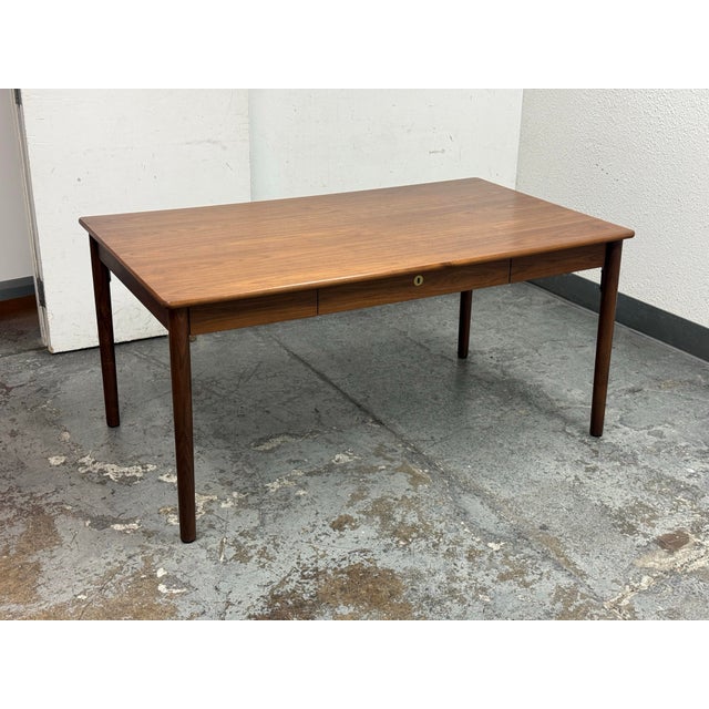 Thomas Jenkins & Sverre Uhnger for Design Within Reach Edel Walnut Table For Sale - Image 10 of 12