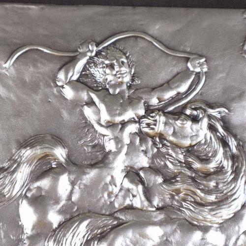 Silver Bas-Relief attributed to Aligi Sassu For Sale - Image 3 of 13