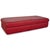 Vintage Leather Stool in Red For Sale - Image 10 of 10