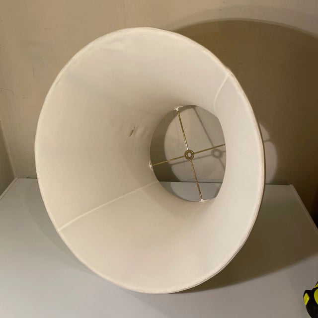 Pair available at time of posting. English Box Pleat style Softback Shades made of eggshell off white or ivory color,...