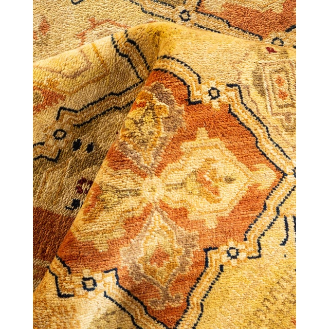 Textile Eclectic, One-of-a-Kind Hand-Knotted Area Rug in Brown, 12' 1" x 17' 8" For Sale - Image 7 of 8