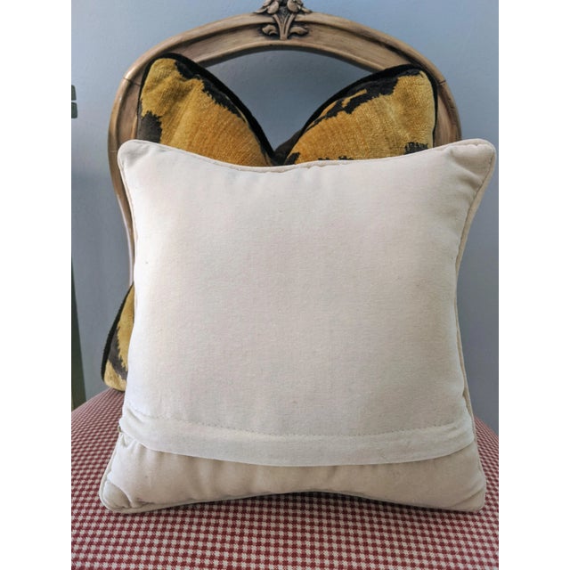 Off-white Vintage Grandmillenial Needlepoint Decorative Throw Pillow For Sale - Image 8 of 10
