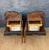Brown Pair of Art Deco Walnut Bedside Nightstands, 1940s For Sale - Image 8 of 9