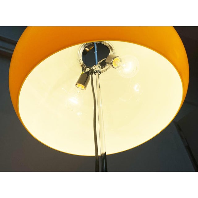 Mid-Century Space Age Italian Yellow Lucerna Floor Lamp from Guzzini, 1960s For Sale - Image 11 of 18