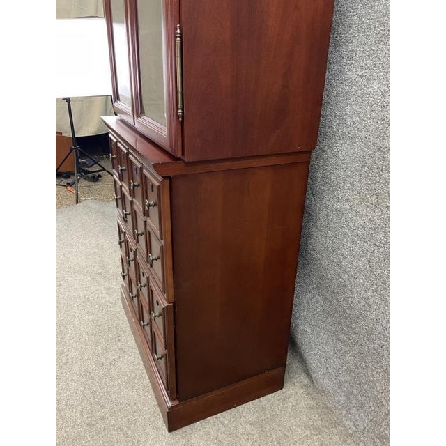 Traditional Vintage Bombay Company Apothecary Cabinet For Sale - Image 3 of 8
