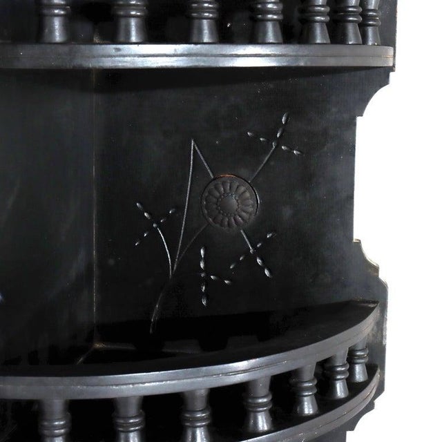 Antique Kimble & Cabus Attr Aesthetic Movement Ebonized Wall Cabinet C1870, Attributed For Sale - Image 9 of 14