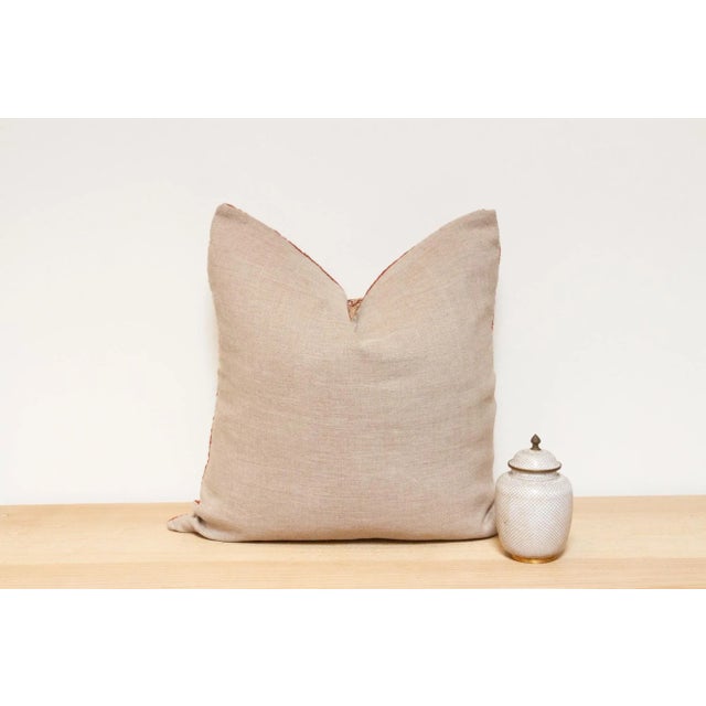 Textile Umber Jaisalmer Patchwork Throw Pillow For Sale - Image 7 of 9