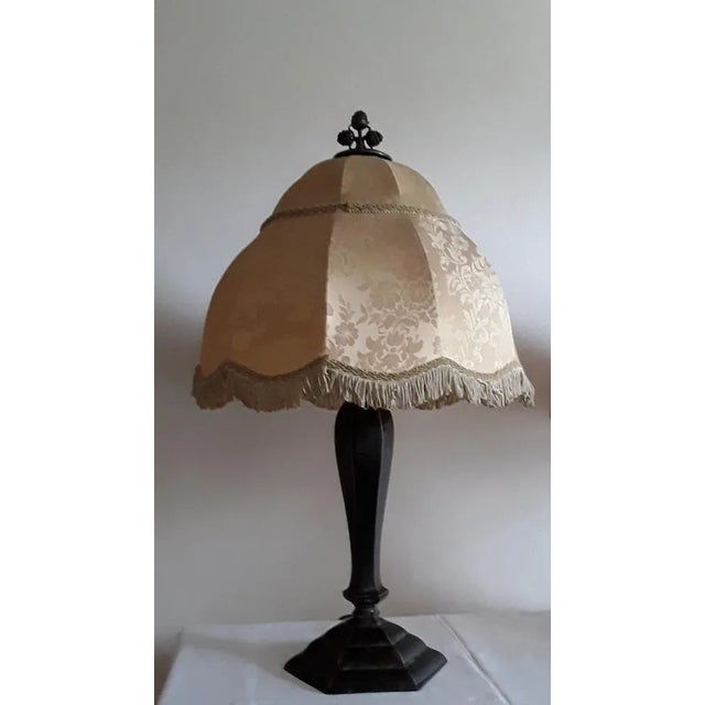 Large German Art Deco Table Lamp, 1930s, in Good conditions. Designed 1920 to 1949 European Plug (up to 250V).The wiring...