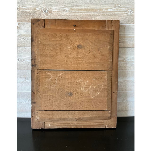 Gold Antique French Giltwood Mirror with Original Glass, 1850 For Sale - Image 8 of 9