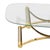 Chrome A Stunning Italian Vintage MCM Coffee Table Blends M-C Structural Innovation With Hollywood Regency Glamour. For Sale - Image 8 of 11