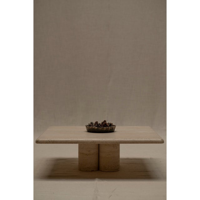 Vintage Travertine Coffee Table by Mario Bellini for Cassina, 1970s For Sale - Image 9 of 14
