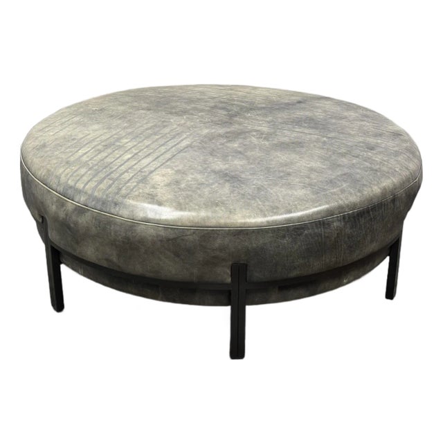 Lily Jack Bespoke Leather Coffe Table/Ottoman For Sale
