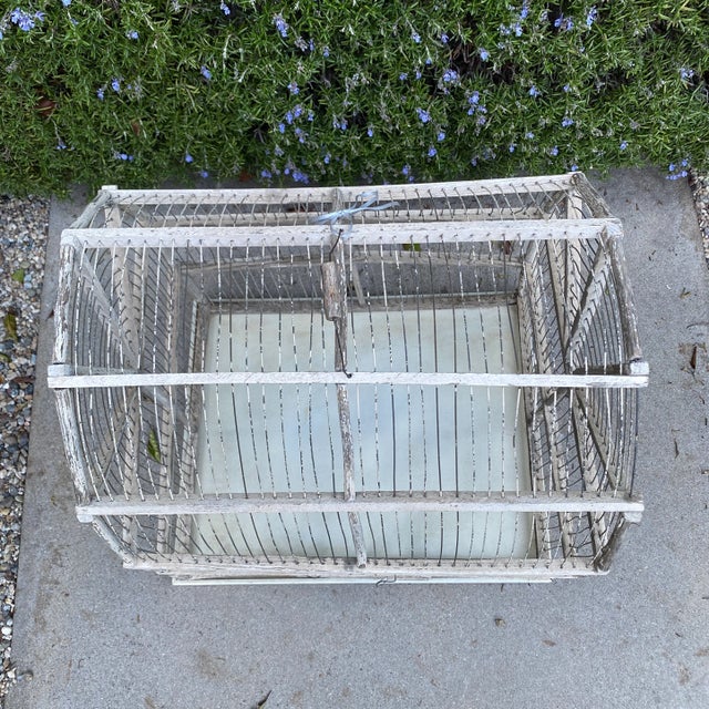 Vintage Wooden Birdcage For Sale In Los Angeles - Image 6 of 6