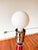 1980s 1980s Art Deco Metallic Glass Floor Lamp For Sale - Image 5 of 15