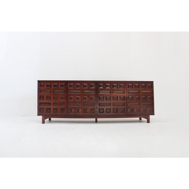 Vintage Brutalist Spanish Credenza, 1970s For Sale - Image 10 of 10