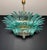 Vintage Murano Chandelier with 82 Turquoise Glasses, 1990s For Sale - Image 12 of 18