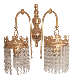 Baroque Style Gilt Wall Lamp, 1960s